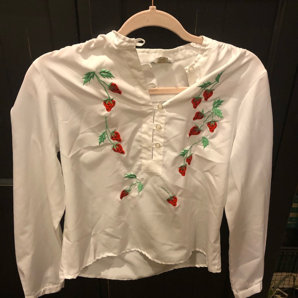 Vintage Strawberry Blouse